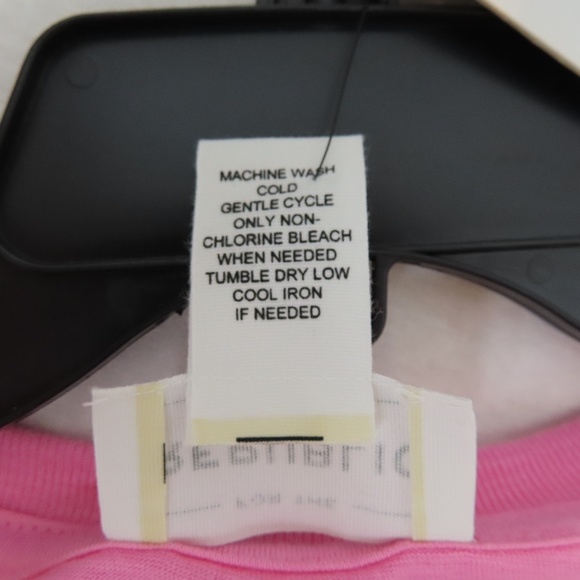 For The Republic Pink Fancy Semi Crop Ruffle T-shirt - Picture 6 of 7